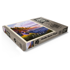 Darstellung des Puzzle Motivs Acadia National Park: Puffin Paradise, Vintage Poster - Puzzleteile: 200