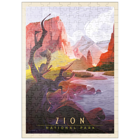 Darstellung des Puzzle Motivs Zion National Park: Ringtail, Vintage Poster - Puzzleteile: 200