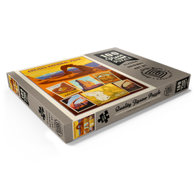 Darstellung des Puzzle Motivs Arches National Park: Collage Print, Vintage Poster - Puzzleteile: 100