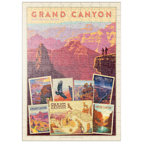 Darstellung des Puzzle Motivs Grand Canyon National Park: Collage Print, Vintage Poster - Puzzleteile: 200