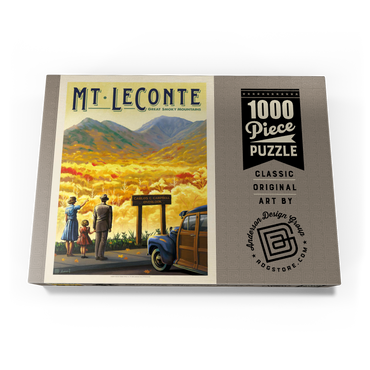 Great Smoky Mountains National Park: Mt. LeConte, Vintage Poster 1000 Puzzle Schachtel Ansicht3