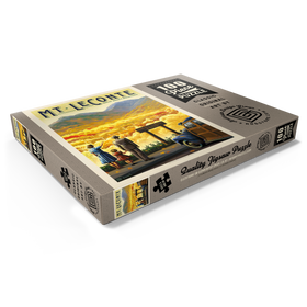 Darstellung des Puzzle Motivs Great Smoky Mountains National Park: Mt. LeConte, Vintage Poster - Puzzleteile: 100