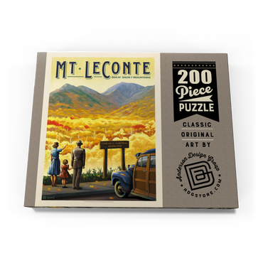 Great Smoky Mountains National Park: Mt. LeConte, Vintage Poster 200 Puzzle Schachtel Ansicht3