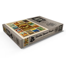 Darstellung des Puzzle Motivs National Parks Collector Series  - Edition 1, Vintage Poster - Puzzleteile: 1000
