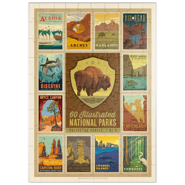 puzzleplate National Parks Collector Series  - Edition 1, Vintage Poster 100 Puzzle