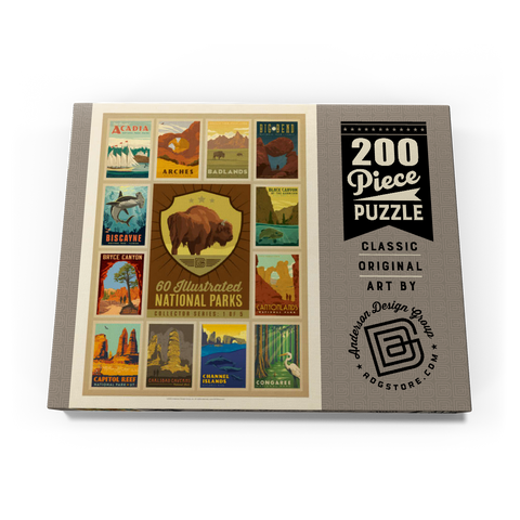 National Parks Collector Series  - Edition 1, Vintage Poster 200 Puzzle Schachtel Ansicht3
