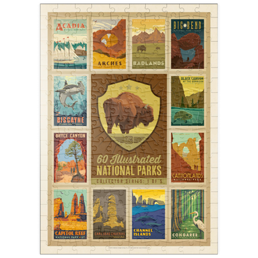 puzzleplate National Parks Collector Series  - Edition 1, Vintage Poster 200 Puzzle