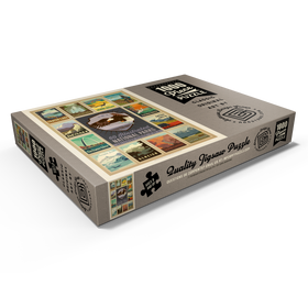 Alternative Darstellung des Puzzle-Motivs National Parks Collector Series  - Edition 2, Vintage Poster – Puzzleteile: 1000