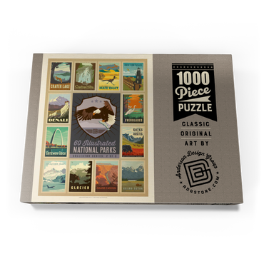 National Parks Collector Series  - Edition 2, Vintage Poster 1000 Puzzle Schachtel Ansicht3