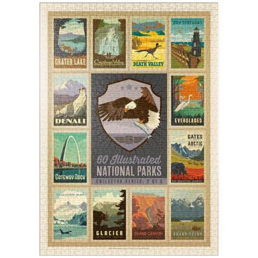 puzzleplate National Parks Collector Series  - Edition 2, Vintage Poster 1000 Puzzle