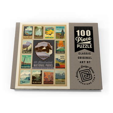 National Parks Collector Series  - Edition 2, Vintage Poster 100 Puzzle Schachtel Ansicht3
