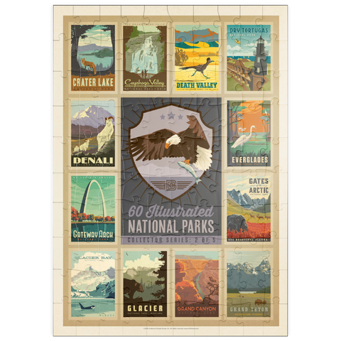 puzzleplate National Parks Collector Series  - Edition 2, Vintage Poster 100 Puzzle