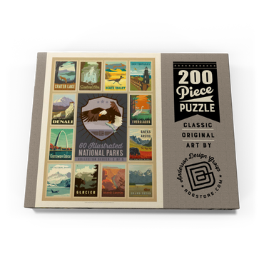 National Parks Collector Series  - Edition 2, Vintage Poster 200 Puzzle Schachtel Ansicht3