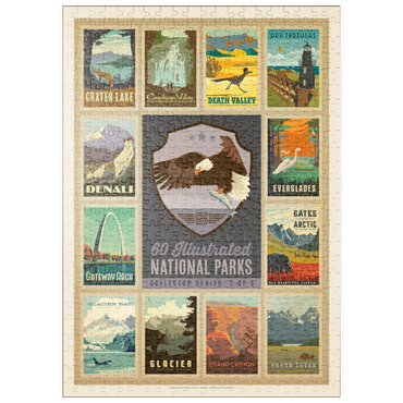puzzleplate National Parks Collector Series  - Edition 2, Vintage Poster 500 Puzzle