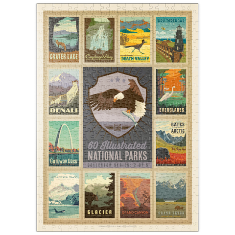 puzzleplate National Parks Collector Series  - Edition 2, Vintage Poster 500 Puzzle