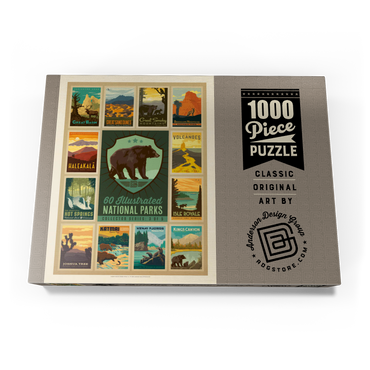 National Parks Collector Series  - Edition 3, Vintage Poster 1000 Puzzle Schachtel Ansicht3