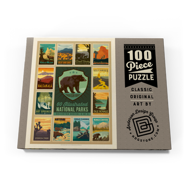 National Parks Collector Series  - Edition 3, Vintage Poster 100 Puzzle Schachtel Ansicht3