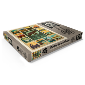Darstellung des Puzzle Motivs National Parks Collector Series  - Edition 3, Vintage Poster - Puzzleteile: 200