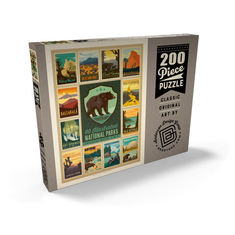 National Parks Collector Series  - Edition 3, Vintage Poster 200 Puzzle Schachtel Ansicht2