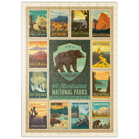 puzzleplate National Parks Collector Series  - Edition 3, Vintage Poster 200 Puzzle