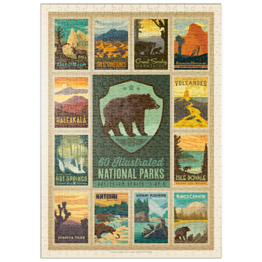 puzzleplate National Parks Collector Series  - Edition 3, Vintage Poster 500 Puzzle