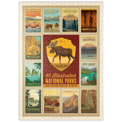 puzzleplate National Parks Collector Series  - Edition 4, Vintage Poster 500 Puzzle