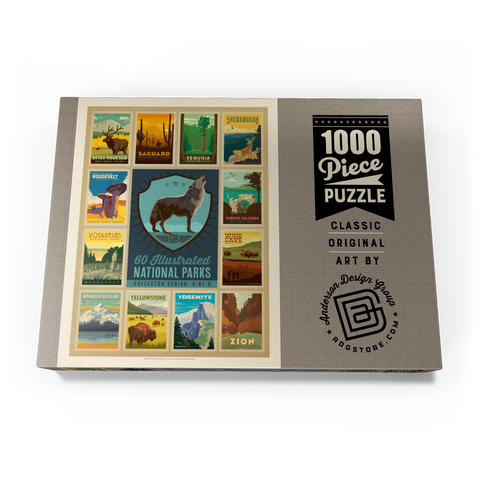 National Parks Collector Series  - Edition 5, Vintage Poster 1000 Puzzle Schachtel Ansicht3