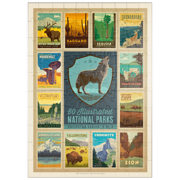 puzzleplate National Parks Collector Series  - Edition 5, Vintage Poster 100 Puzzle