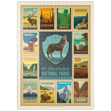 puzzleplate National Parks Collector Series  - Edition 5, Vintage Poster 500 Puzzle