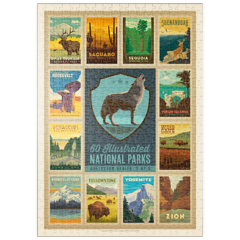 puzzleplate National Parks Collector Series  - Edition 5, Vintage Poster 500 Puzzle