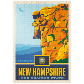Darstellung des Puzzle-Motivs New Hampshire: The Granite State – Puzzleteile: 1000
