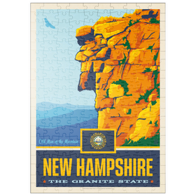 Darstellung des Puzzle Motivs New Hampshire: The Granite State - Puzzleteile: 200