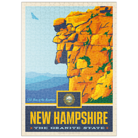 Darstellung des Puzzle Motivs New Hampshire: The Granite State - Puzzleteile: 500