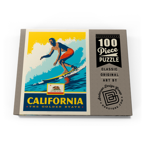 California: The Golden State (Surfer) 100 Puzzle Schachtel Ansicht3