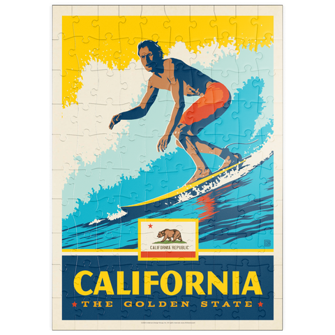 puzzleplate California: The Golden State (Surfer) 100 Puzzle