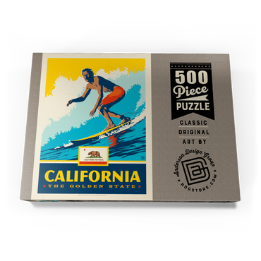California: The Golden State (Surfer) 500 Puzzle Schachtel Ansicht3