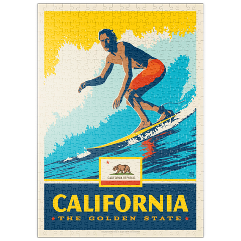 puzzleplate California: The Golden State (Surfer) 500 Puzzle