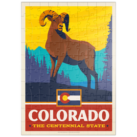 Darstellung des Puzzle Motivs Colorado: The Centennial State - Puzzleteile: 100
