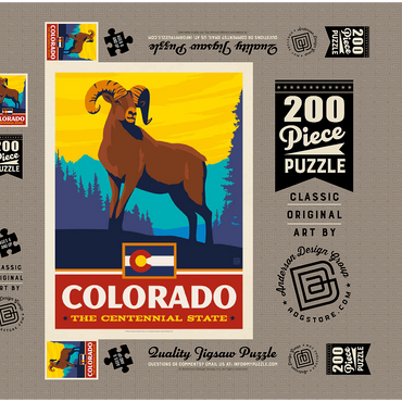 Colorado: The Centennial State 200 Puzzle Schachtel 3D Modell