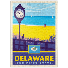 Darstellung des Puzzle Motivs Delaware: The First State - Puzzleteile: 1000