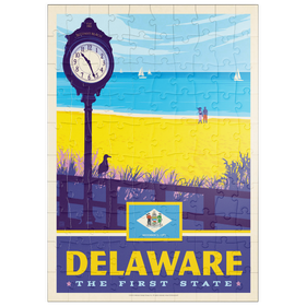 Darstellung des Puzzle Motivs Delaware: The First State - Puzzleteile: 100