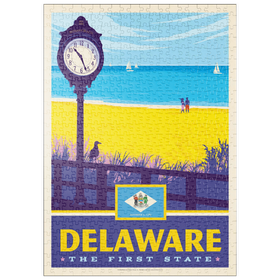Darstellung des Puzzle-Motivs Delaware: The First State – Puzzleteile: 500