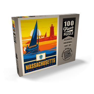 Massachusetts: The Bay State 100 Puzzle Schachtel Ansicht2