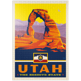 Darstellung des Puzzle-Motivs Utah: The Beehive State – Puzzleteile: 1000