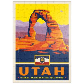 Darstellung des Puzzle Motivs Utah: The Beehive State - Puzzleteile: 100