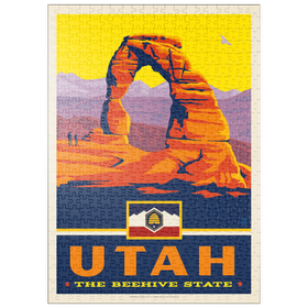 Darstellung des Puzzle-Motivs Utah: The Beehive State – Puzzleteile: 500