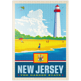 Darstellung des Puzzle Motivs New Jersey: The Garden State - Puzzleteile: 1000