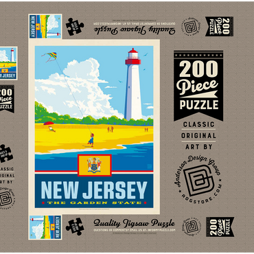 New Jersey: The Garden State 200 Puzzle Schachtel 3D Modell