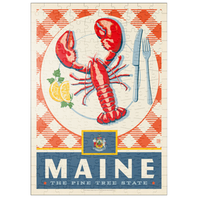 Darstellung des Puzzle Motivs Maine: The Pine Tree State - Puzzleteile: 200