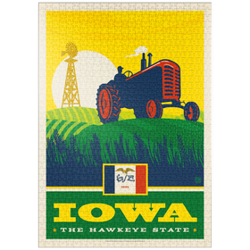 Darstellung des Puzzle-Motivs Iowa: The Hawkeye State – Puzzleteile: 1000